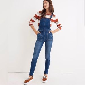 Madewell Skinny Overalls in Jansing Wash / X-SMALL
